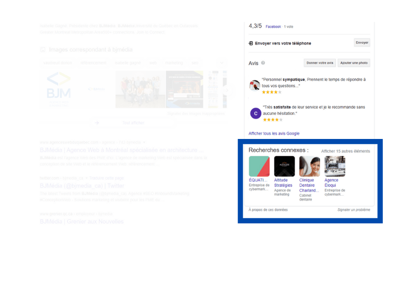 Google My Business Recherches connexes